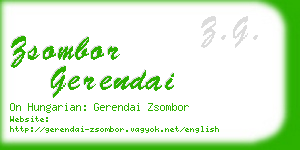 zsombor gerendai business card